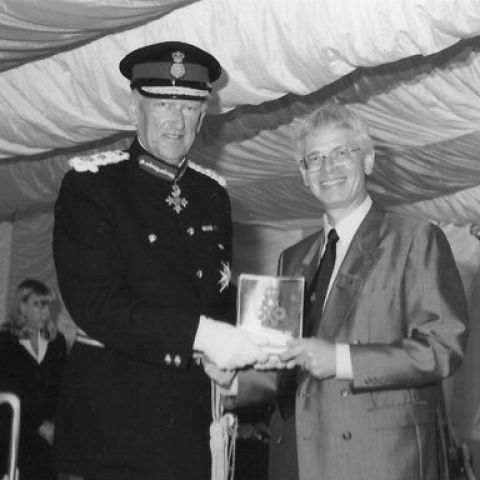 James Heal receive Queen's award